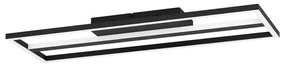 Plafoniera Moderna Calagrano-Z Alluminio Nero Luce Led Integrato 21W Ip20