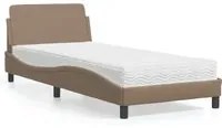 Letto con Materasso Cappuccino 90x200 cm in Similpelle 3208341