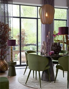 Tavolino rotondo in metallo ø 29 cm Dakwa - Light &amp; Living