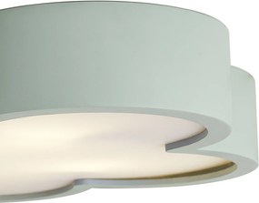 Plafoniera per bambini verde e bianca - Lucille