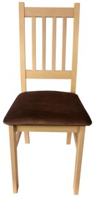 Sedia da pranzo SIMON faggio/marrone scuro