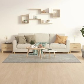 Tavolini Salotto 2pz Rovere Sonoma 50x50x40cm Legno Multistrato /