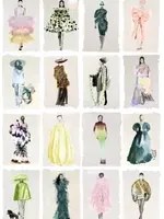 Cole & Son Carta da parati Couture Carousel - Pastel Pearl