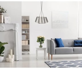 Duolla - Lampadario su filo ROSSA 3xE27/40W/230V argento