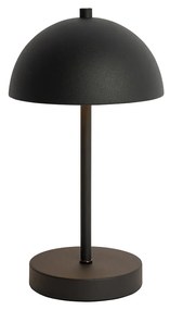 Set di 2 lampade da tavolo da esterno fungo nere ricaricabili - Keira