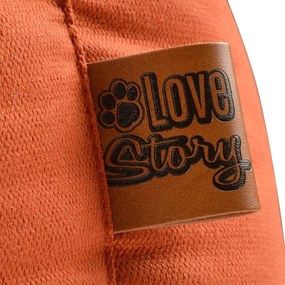 Letto per cani arancione 50x55 cm - Love Story