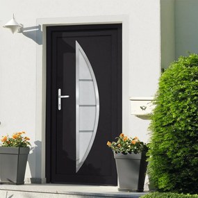 Porta Ingresso Antracite 108x208 Cm İn Pvc /