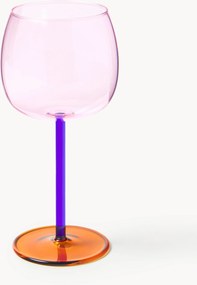 Set di 4 bicchieri da vino rosso in vetro soffiato Karisa