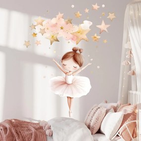 Adesivi da pareti - Ballerina e stelle | Inspio