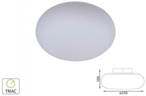 Applique Lampada Led Da Parete o Plafoniera Da Soffitto Moderna 25W Rotonda Diametro 350mm 3000K Dimmerabile Triac Dimmer SKU-40051