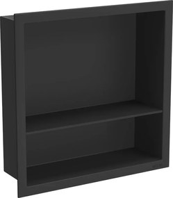 Mexen X-Wall-R mensola ad incasso con flangia e ripiano 30 x 30 cm, nero - 1970303010S