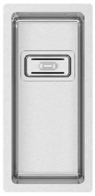 Lavello 1 vasca RODI Box Lux 17 piletta quadra inox L 44 x L 21 x P 17 cm argento