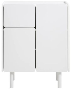 Armadietto bianco 80x100x40 cm Bera – Unique Furniture