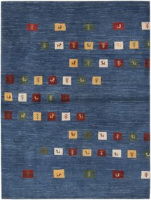 Gabbeh Tappeto 160x220 Blu (Iran) Annodato A Mano