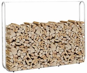 Rastrelliera Per Legna 200x25x150 Cm İn Acciaio Zincato /