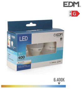 Lampadina LED EDM 5 W E14 G 400 lm (6400K)