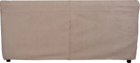 Divano 3 posti in tessuto sfoderabile imbottito VERONA 200 cm Tortora bordino beige