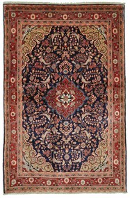Jozan Tappeto persiano 140x220 Blu (Iran) Annodato A Mano