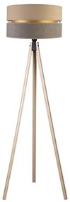 Duolla - Lampada con piedistallo DUO 1xE27/60W/230V diametro 44 cm beige/grigio/beige