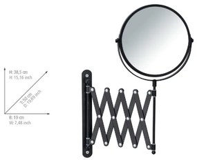 WENKO 24100100 - Specchio EXCLUSIVE 219x373,9 cm nero