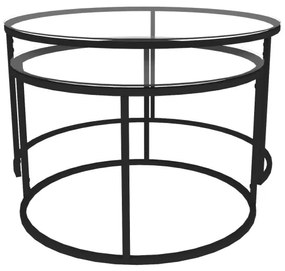 SET 2x Tavolino BELARUS  nero