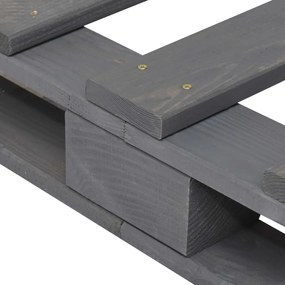 Giroletto in pallet grigio legno massello di pino 90x200 cm