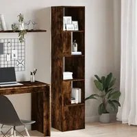 Libreria Rovere Fumo 40x36x189 cm in Legno Multistrato 848245