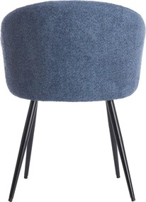 Set di sedie da pranzo blu in metallo 2 pz Radaja – Light &amp; Living