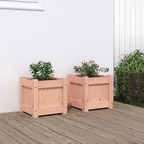 Fioriere Da Giardino 2 Pz İn Legno Massello Di Douglas /