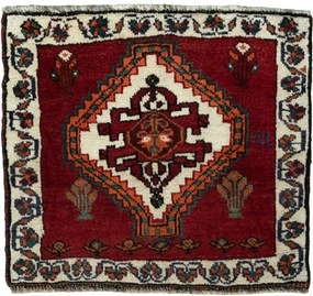 Shiraz Tappeto persiano 70x60 Rosso (Iran) Annodato A Mano