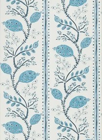 Tapete Pomegranate Trail von Nina Campbell - Indigo/ Blue