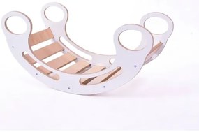 Altalena multifunzione Montessori bianco/acero