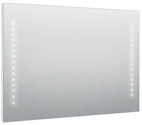 Specchio con illuminazione integrata bagno rettangolare Hollywood SENSEA L 90 x H 70 x P 2.5 cm
