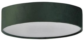 Searchlight 23298-2GR - Plafoniera DRUM PLEAT 2xE27/15W/230V verde
