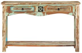 Tavolo consolle 120x40x75 cm in legno massello di recupero