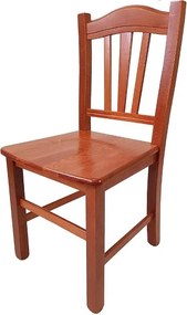 Sedia in legno massello con seduta legno Ciliegio SILVANA set da 2