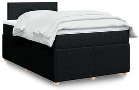 Giroletto A Molle Con Materasso Nero 120x200 Cm İn Tessuto /