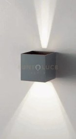Applique da esterno a led cube 4000k 770lm 10w ip65 10x10x10cm antr...