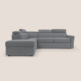 Avalon divano letto angolare con materasso H18 cm in tessuto impermeabile T03