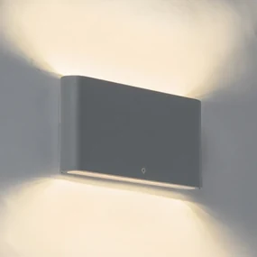 Lampada da parete per esterni grigio scuro 17,5 cm con LED IP65 - Batt