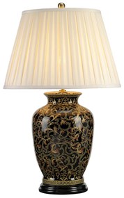 Lampada Da Scrivania Contemporanea Morris Porcellana Oro E Nero 1 Luce E27