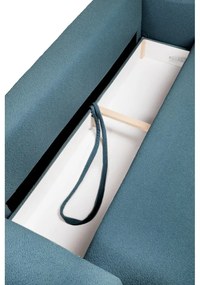 Divano blu allungabile con rivestimento in bouclé 247 cm Quinoa – Bonami Selection