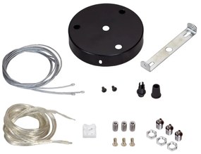 Pannello LED Rotondo a Sospensione 50W Slim CCT Ø600mm IP20 - Nera