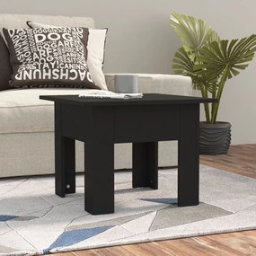 Tavolino da salotto nero 55x55x42 cm in truciolato