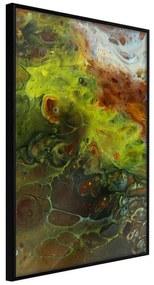 Poster  Turbulent Green  Cornice Quadri Cornice nera, Larghezza x Altezza Home decor 40x60