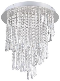 Apparecchio a soffitto LED in argento ø 45 cm Pomp - Trio