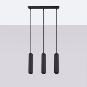 Lampadario nero Gleam – Sollux