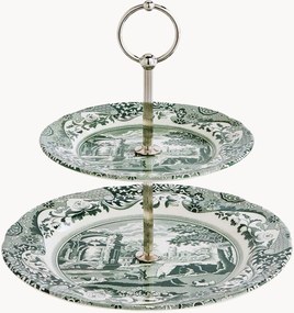 Alzatina per dolci in gres Heritage Green