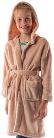 Accappatoio per bambini rosa in micropile 134-140 Delux – Tiseco Home Studio