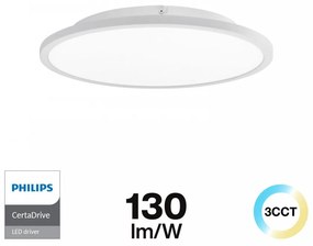 Plafoniera LED 36W Ø400mm PHILIPS CERTADRIVE Bianca 4.680lm CCT Colore Bianco Variabile CCT